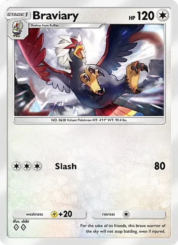 Braviary - Mega Rising Pokemon Card