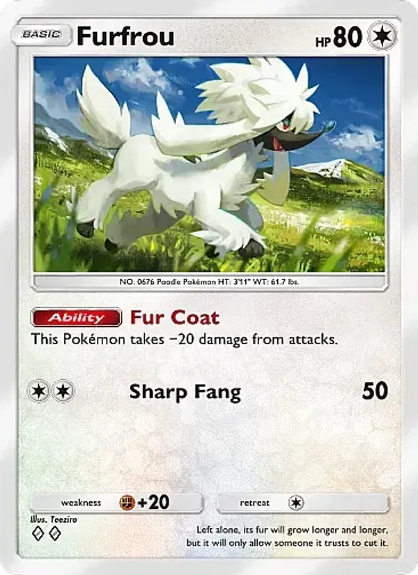 Furfrou - Mega Rising Pokemon Card