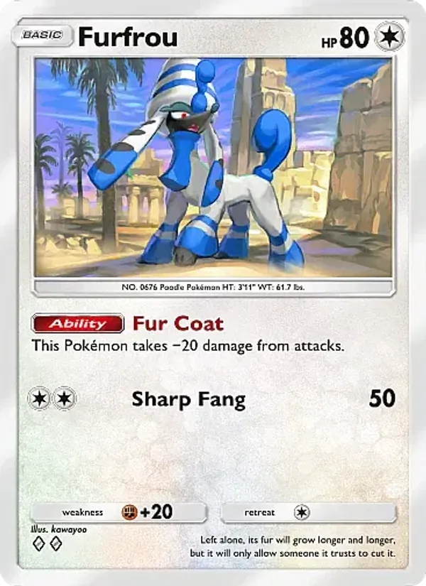 Furfrou - Mega Rising Pokemon Card