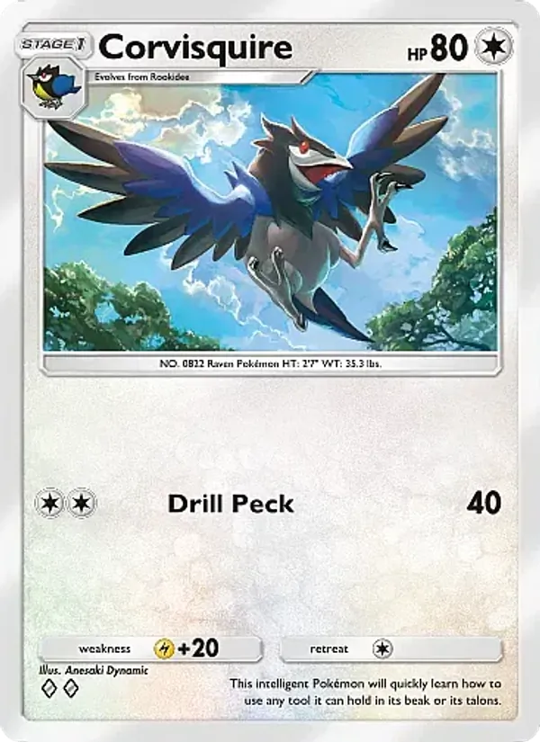 Corvisquire - Mega Rising Pokemon Card