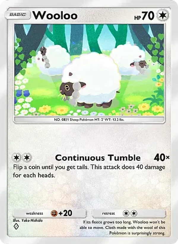 Wooloo - Mega Rising Pokemon Card