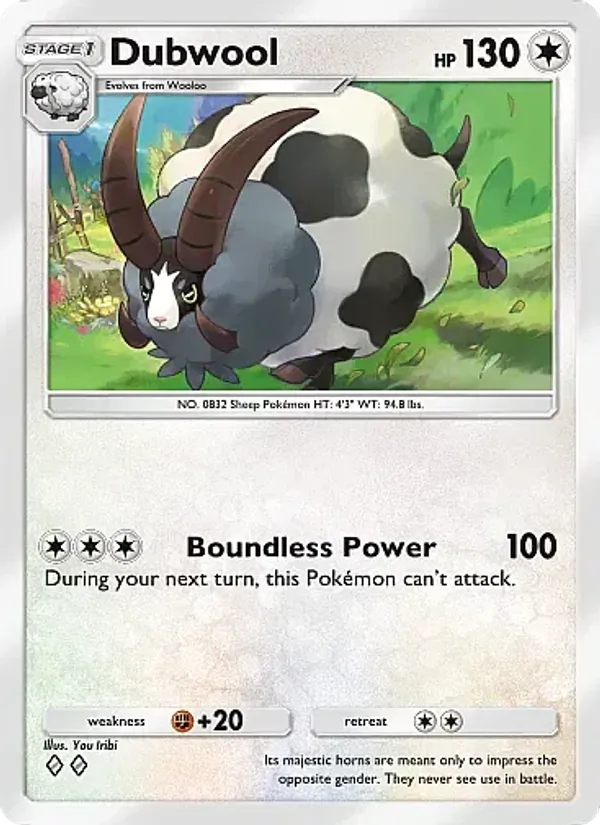 Dubwool - Mega Rising Pokemon Card