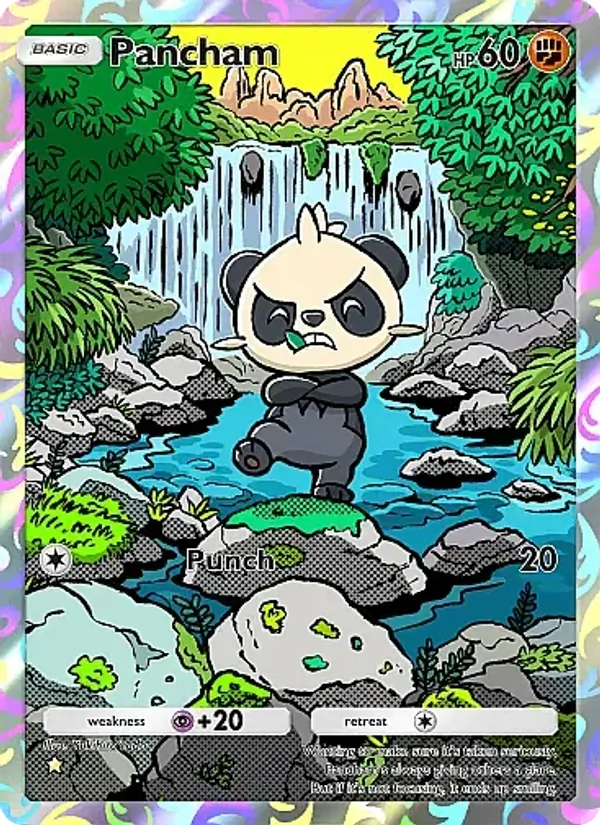 Pancham - Mega Rising Pokemon Card