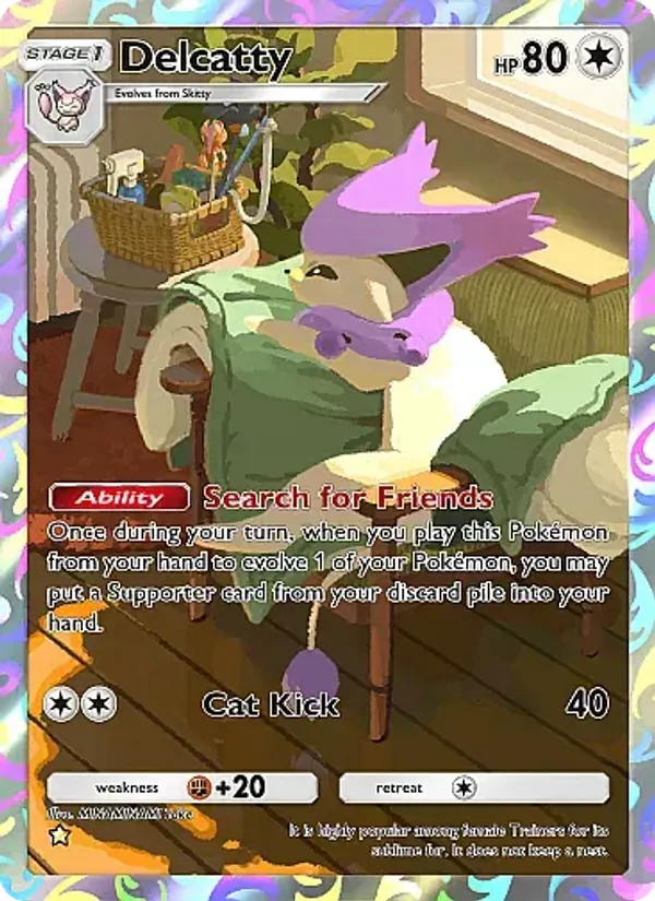 Delcatty - Mega Rising Pokemon Card