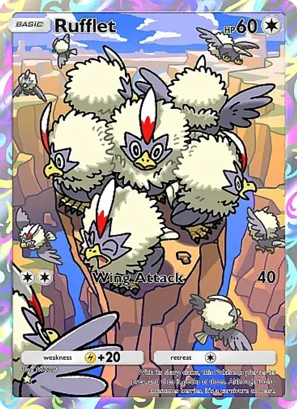 Rufflet - Mega Rising Pokemon Card
