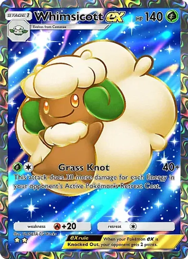 Whimsicott ex - Mega Rising Pokemon Card