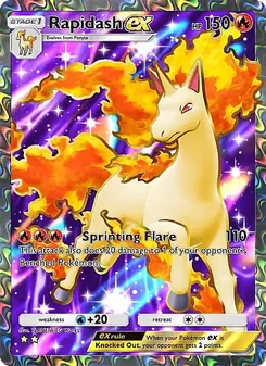 Rapidash ex - Mega Rising