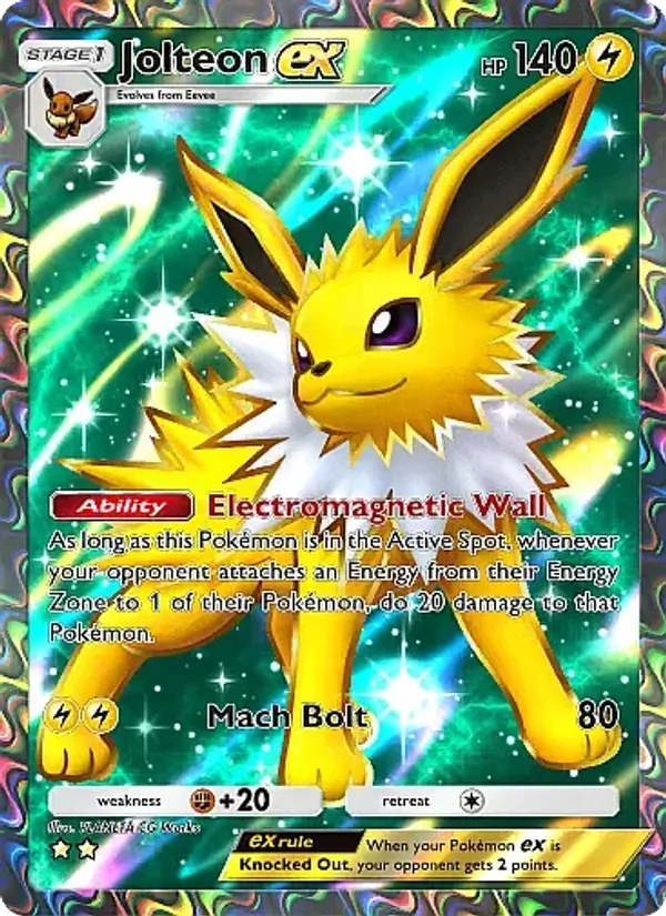 Jolteon ex - Mega Rising Pokemon Card