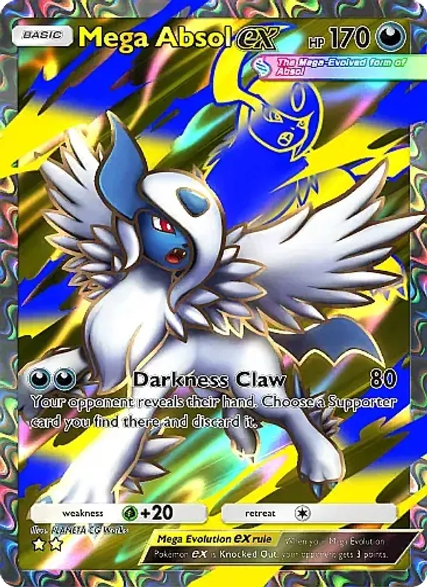 Mega Absol ex - Mega Rising Pokemon Card