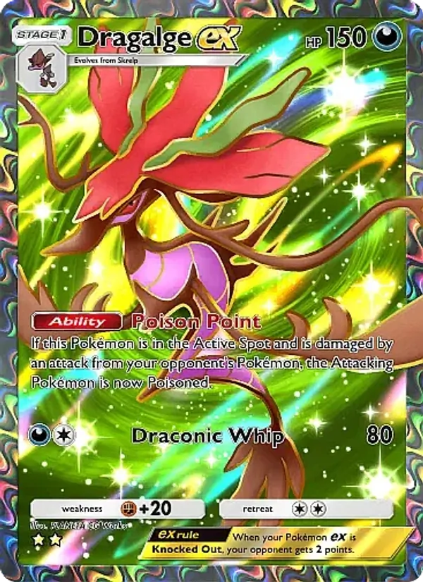 Dragalge ex - Mega Rising Pokemon Card
