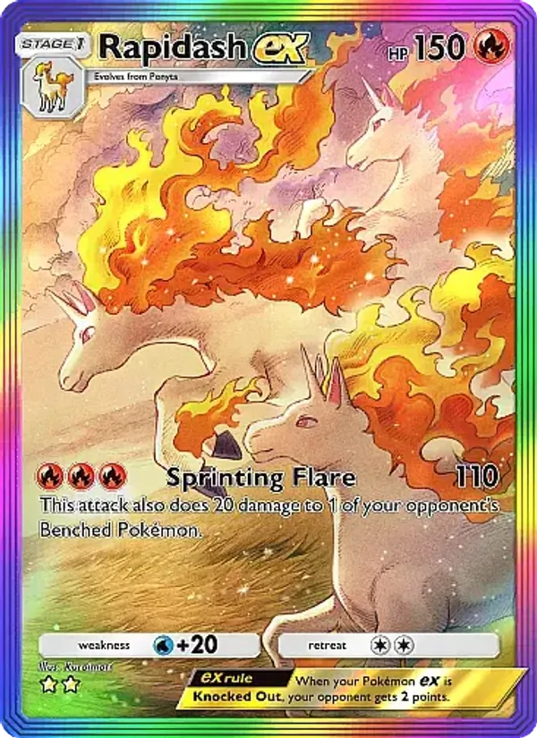 Rapidash ex - Mega Rising Pokemon Card