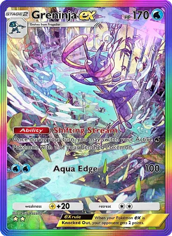 Greninja ex - Mega Rising Pokemon Card