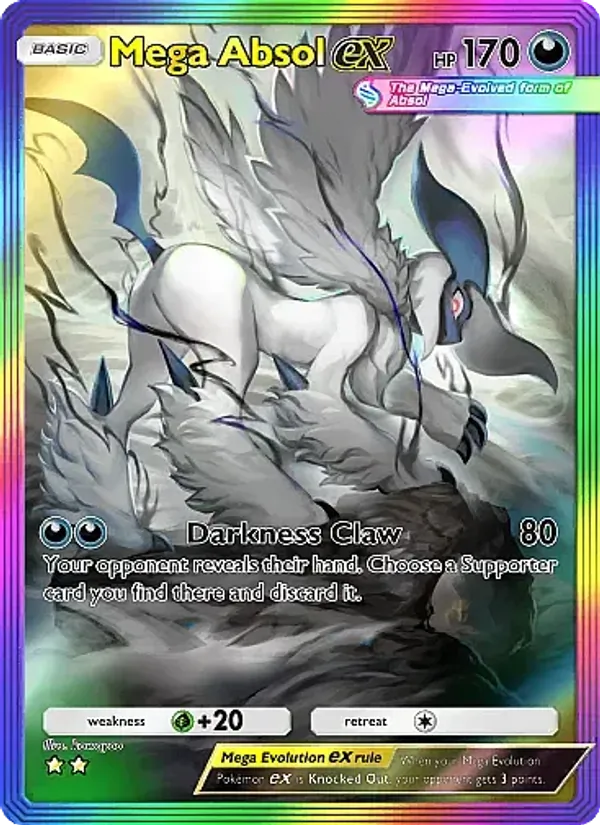 Mega Absol ex - Mega Rising Pokemon Card