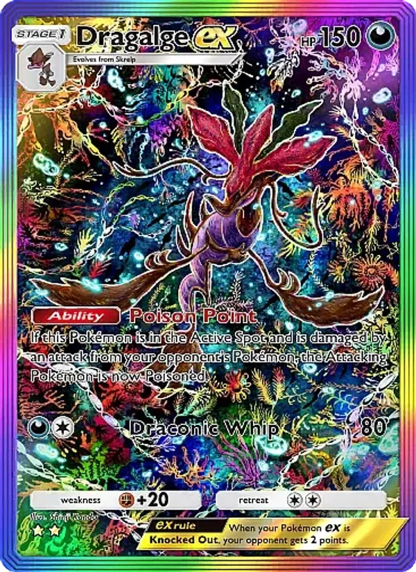 Dragalge ex - Mega Rising Pokemon Card