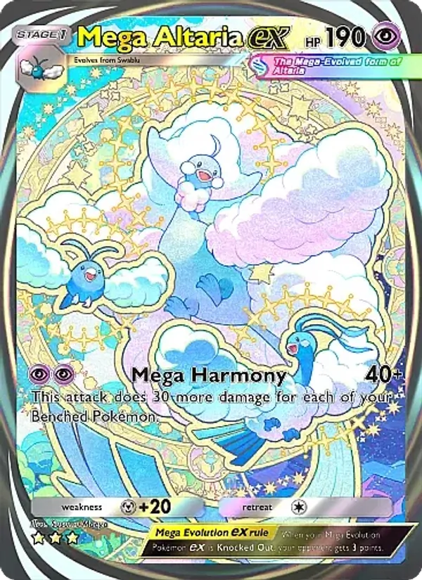 Mega Altaria ex - Mega Rising Pokemon Card