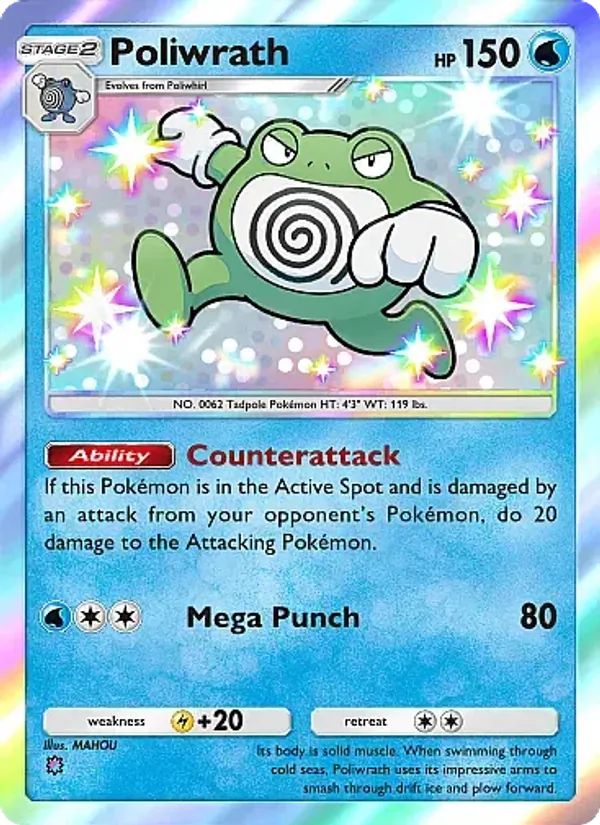 Poliwrath - Mega Rising Pokemon Card