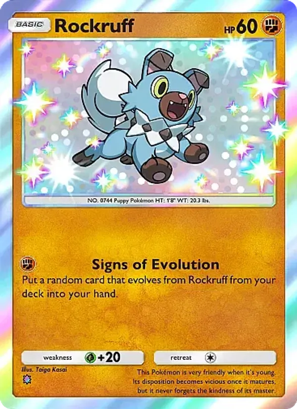 Rockruff - Mega Rising Pokemon Card