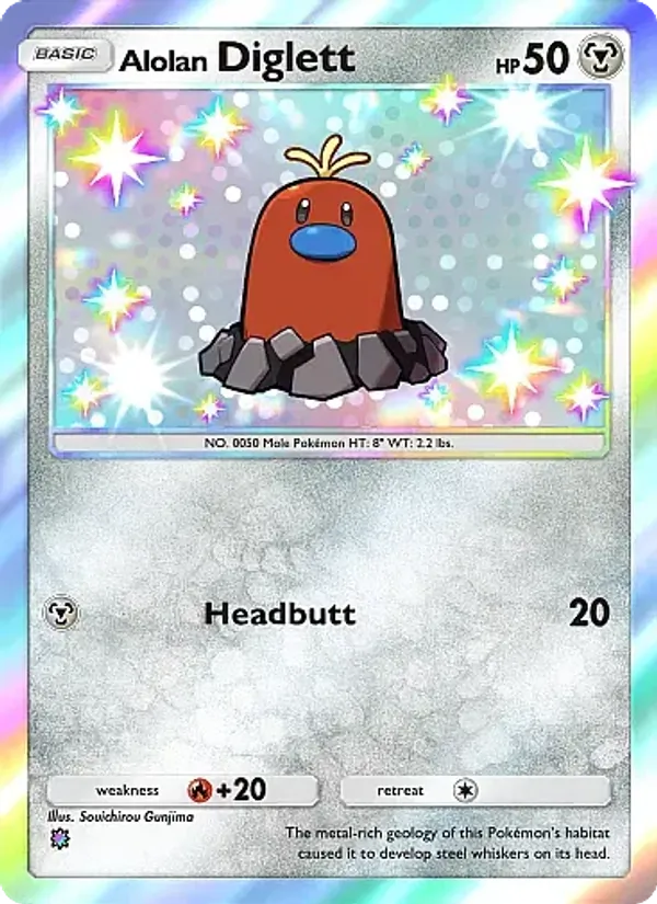 Alolan Diglett - Mega Rising Pokemon Card