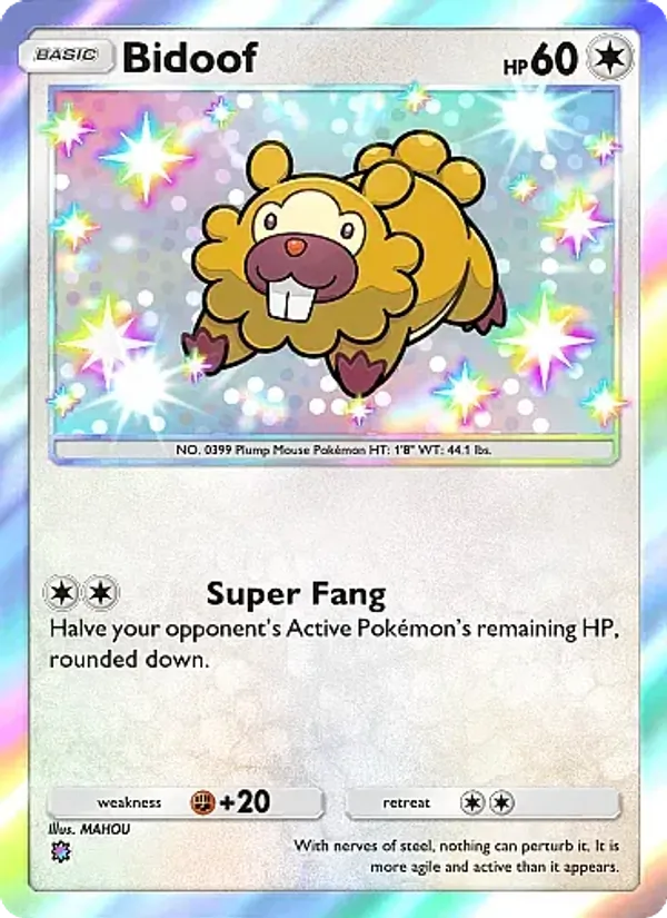 Bidoof - Mega Rising Pokemon Card