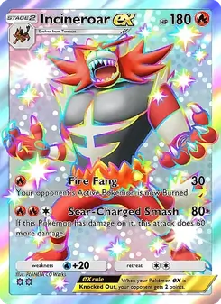 Incineroar ex - Mega Rising