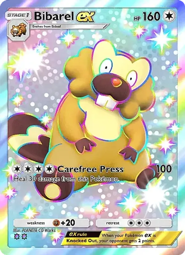Bibarel ex - Mega Rising Pokemon Card
