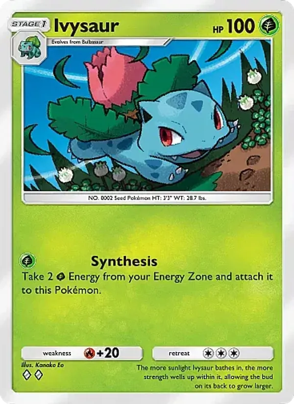 Ivysaur - Crimson Blaze Pokemon Card