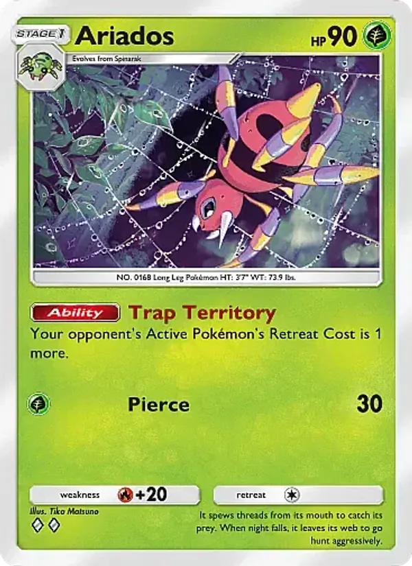 Ariados - Crimson Blaze Pokemon Card