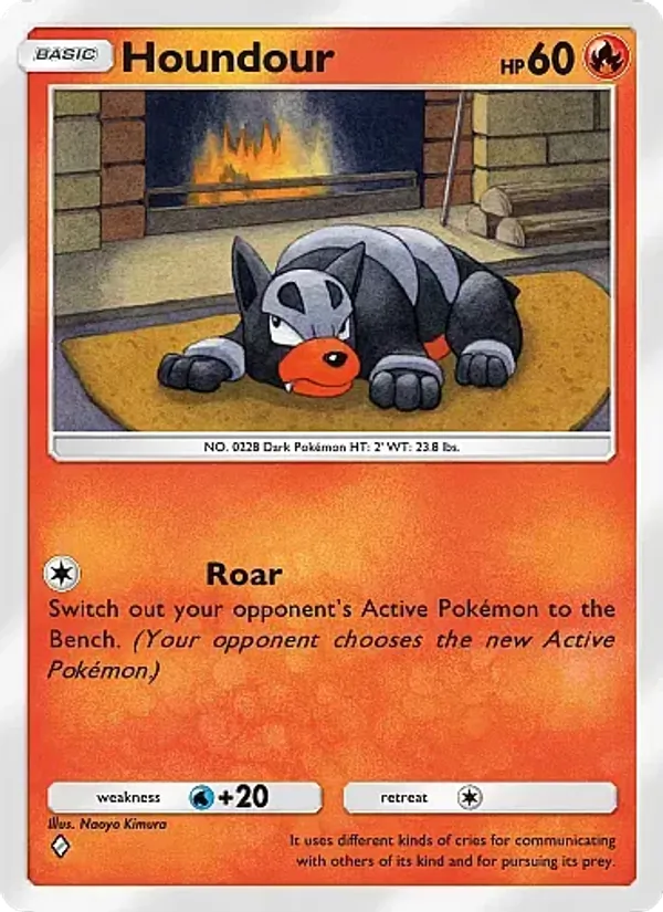 Houndour - Crimson Blaze Pokemon Card