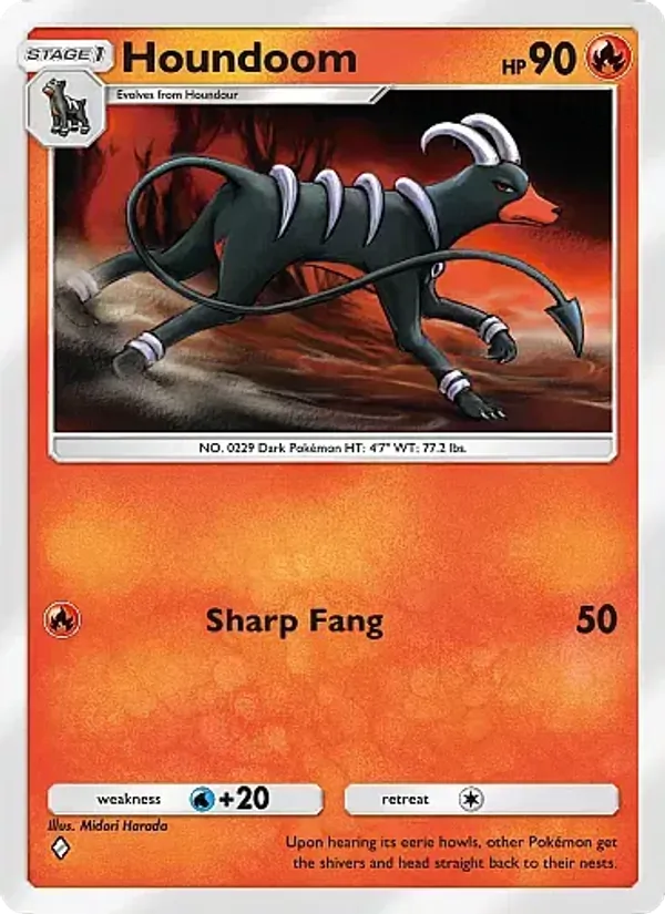 Houndoom - Crimson Blaze Pokemon Card