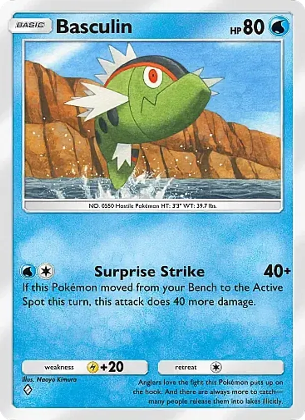 Basculin - Crimson Blaze Pokemon Card