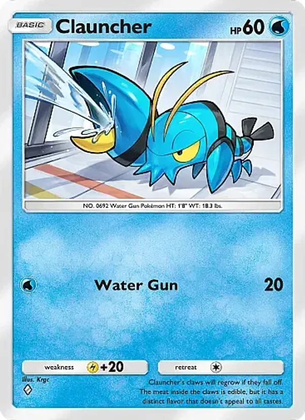 Clauncher - Crimson Blaze Pokemon Card