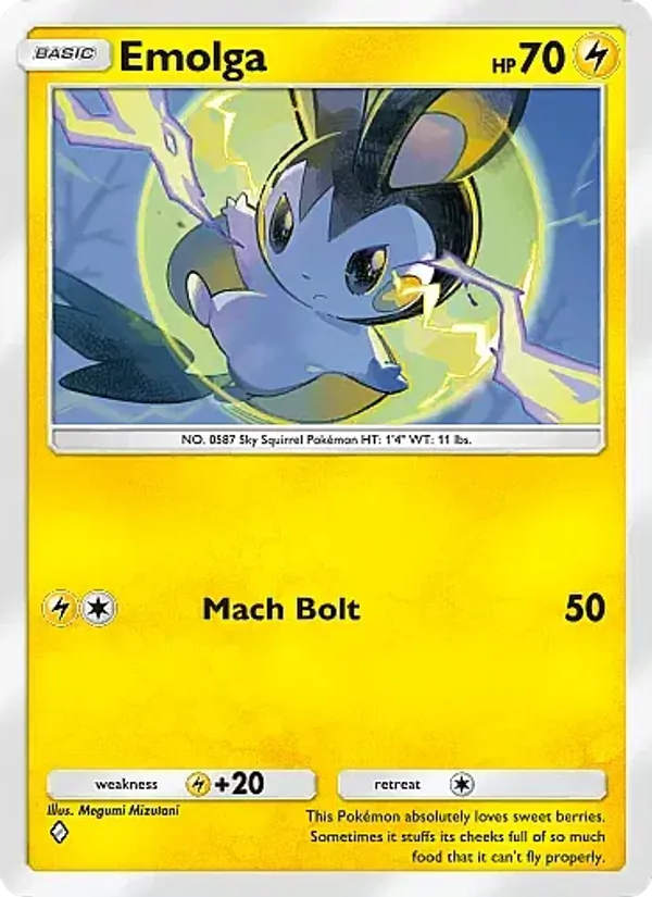 Emolga - Crimson Blaze Pokemon Card