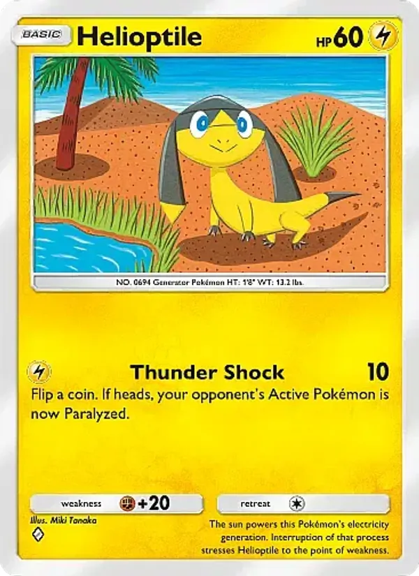 Helioptile - Crimson Blaze Pokemon Card