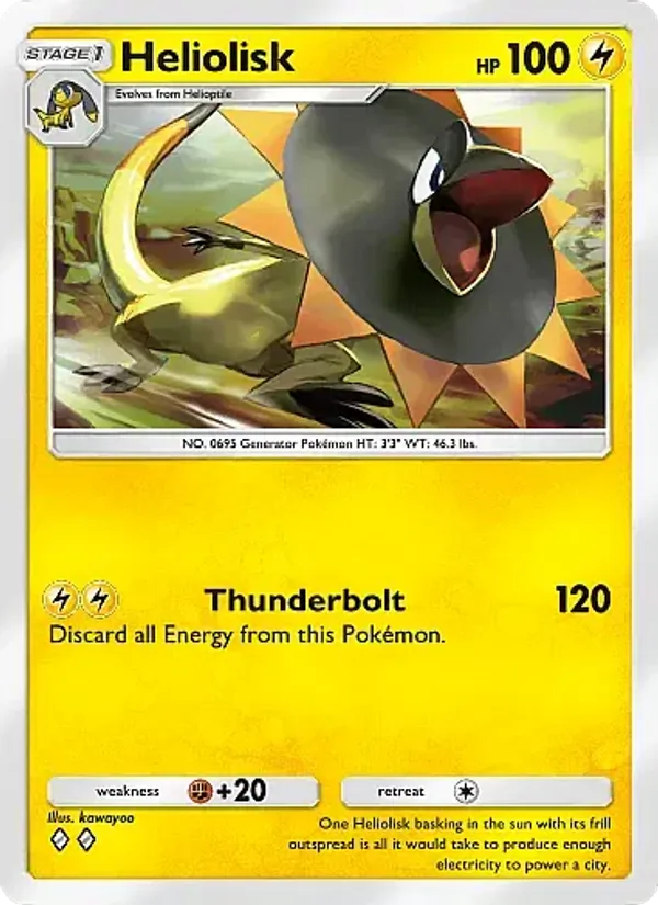 Heliolisk - Crimson Blaze Pokemon Card