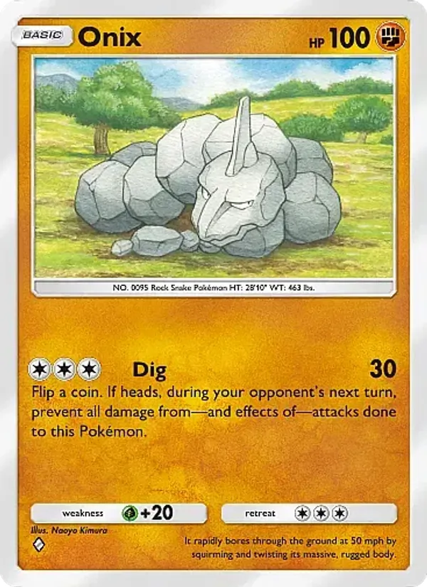 Onix - Crimson Blaze Pokemon Card