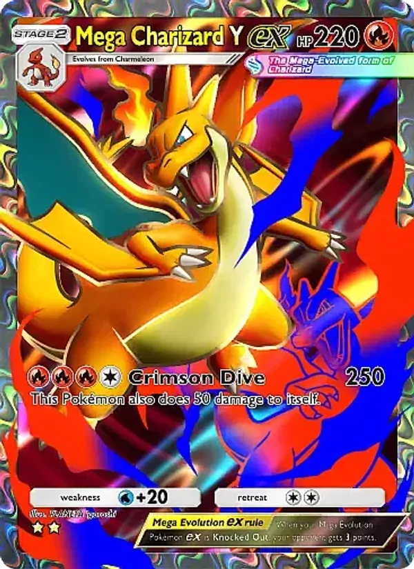Mega Charizard Y ex - Crimson Blaze Pokemon Card