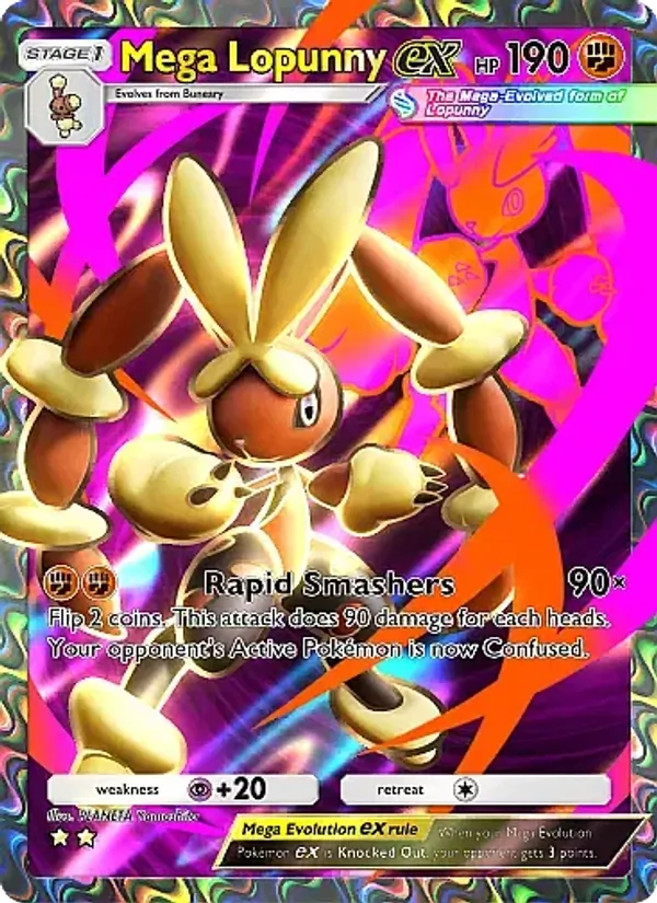 Mega Lopunny ex - Crimson Blaze Pokemon Card