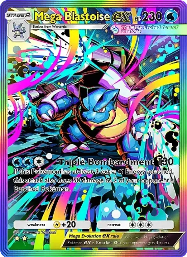 Mega Blastoise ex - Crimson Blaze Pokemon Card