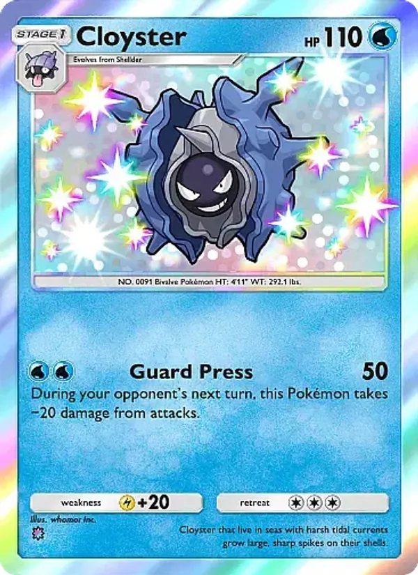 Cloyster - Crimson Blaze Pokemon Card