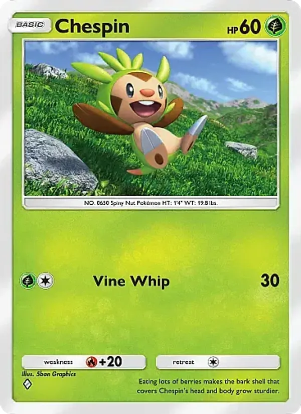Chespin - Fantastical Parade Pokemon Card