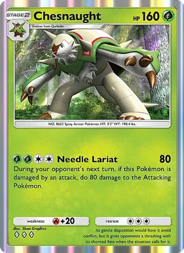 Chesnaught - Fantastical Parade Pokemon Card