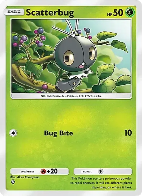 Scatterbug - Fantastical Parade Pokemon Card
