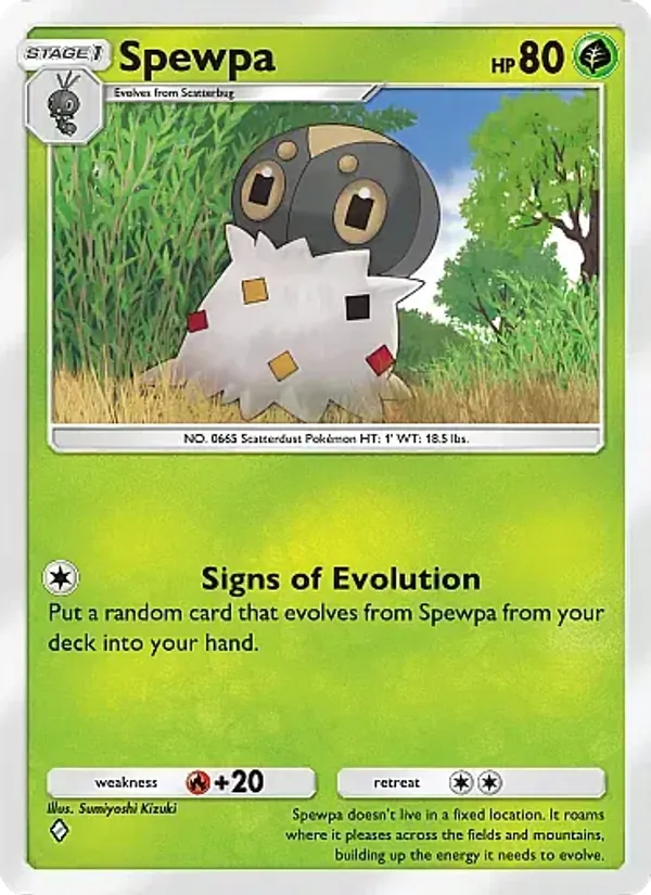 Spewpa - Fantastical Parade Pokemon Card