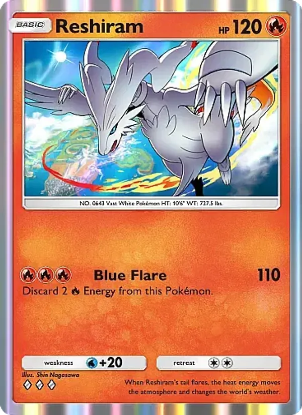 Reshiram - Fantastical Parade Pokemon Card