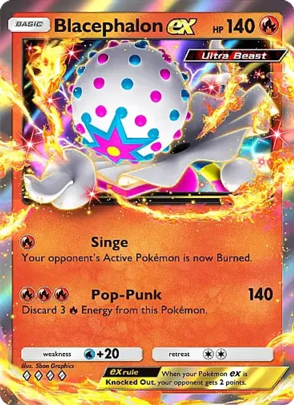 Blacephalon ex - Fantastical Parade Pokemon Card