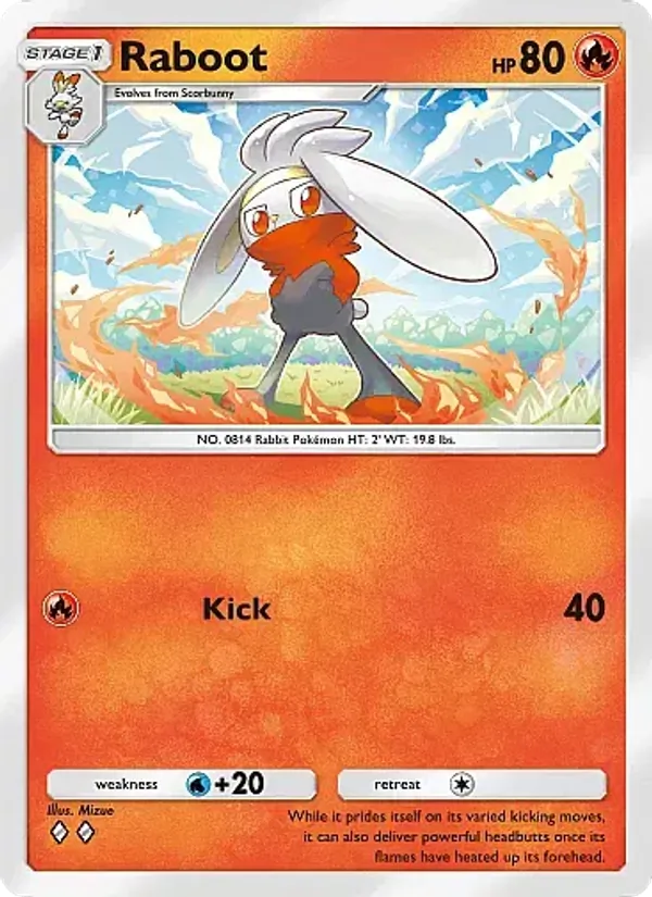 Raboot - Fantastical Parade Pokemon Card