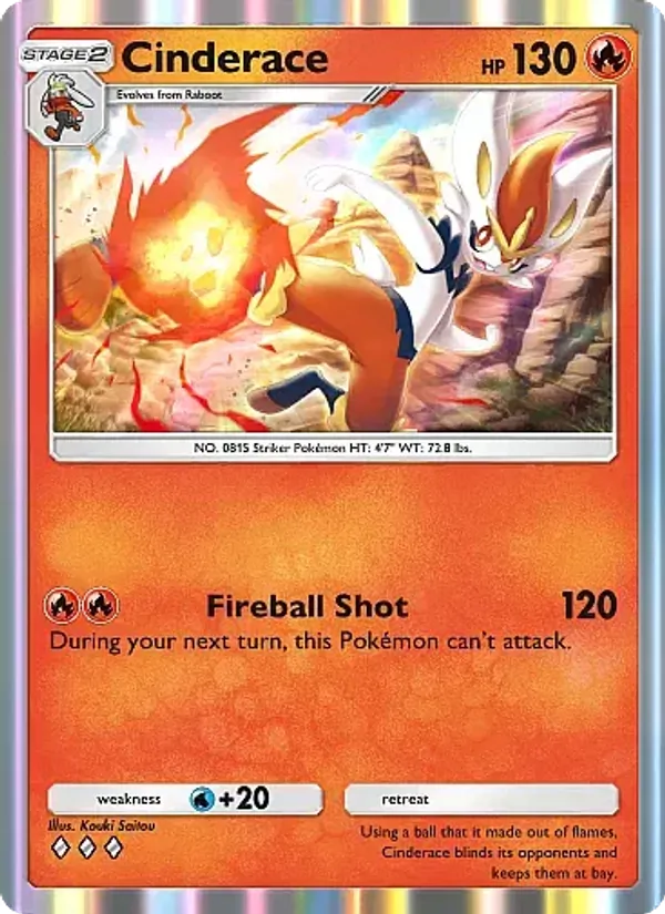 Cinderace - Fantastical Parade Pokemon Card