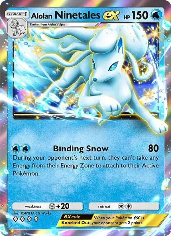Alolan Ninetales ex - Fantastical Parade Pokemon Card