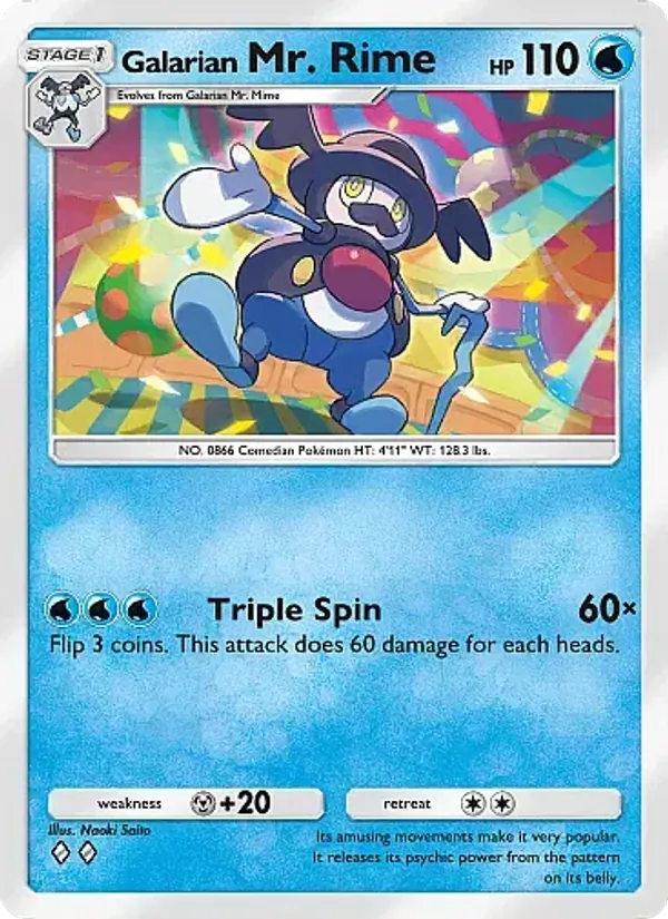 Galarian Mr. Rime - Fantastical Parade Pokemon Card