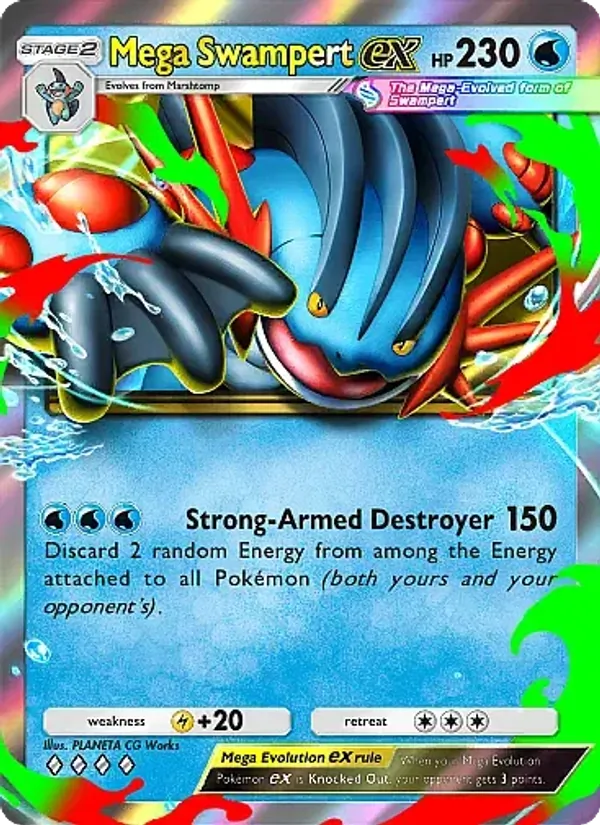 Mega Swampert ex - Fantastical Parade Pokemon Card